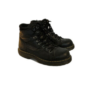 Dr.Martens Industrial Mens Boots Black Lace-up Size 12/13? Steel Toe Safety Work